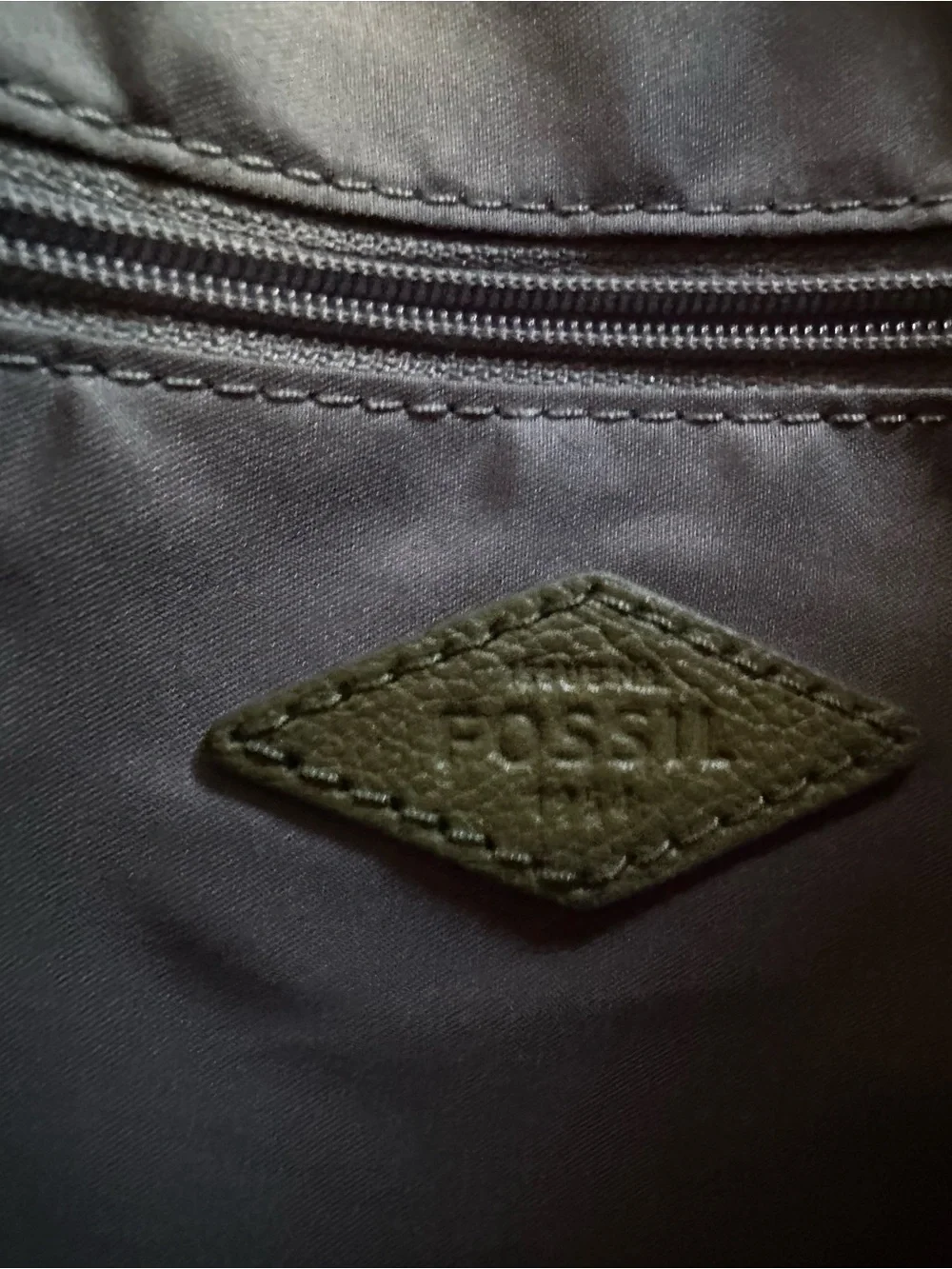 Fossil Amelia Hobo Bag Olive‎ Green Leather Shoulder Tote SHB1819